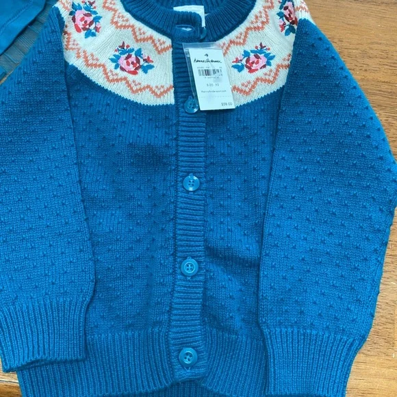 Adorable Hanna Andersson ocassion set in Teal Size 3 - Picture 5 of 8